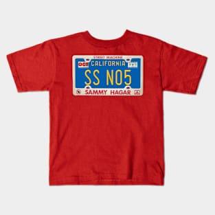 Sammy Hagar - Montrose - Space Station #5 License Plate Kids T-Shirt